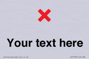 Custom plain background, red cross sign